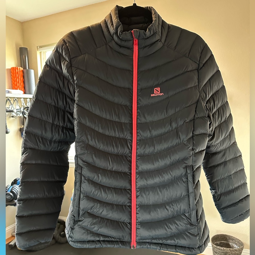 Salomon Women’s Puffer Clima Wind BLACK jacket M